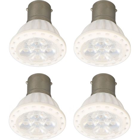 4 ampoules LED BA15S 12V AC/DC 360LM lumière chaude, ampoules de remplacement pour ascenseur, économie d'énergie, sécurité (1/5)