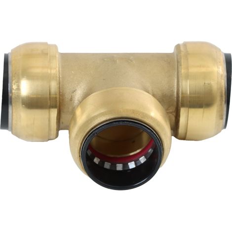 ELMAG T-Steckverbinder Messing SharkBite für Rohr 28 mm (1/2)