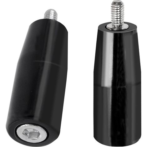 2 Poignée rotative, M6 x 50mm, Fer et Nylon noir, Réglage machine outil, Atelier industriel (1/5)