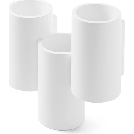 ARTA applique da parete 6 Luci attacco G9 Up/Down bianco in gesso L.260mm (1/3)