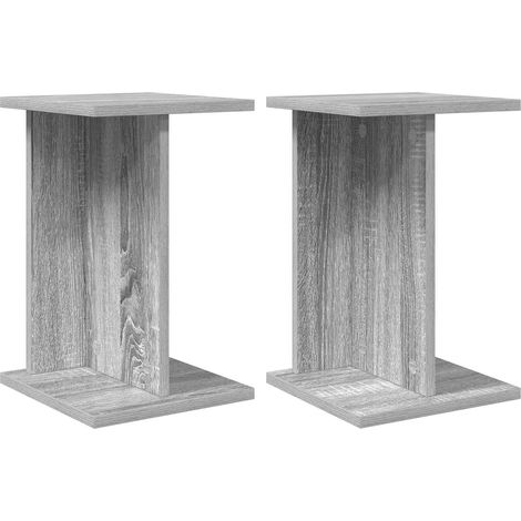vidaXL Support de Plante 2 pièces Sonoma gris 25 x 25,5 x 40,5 cm