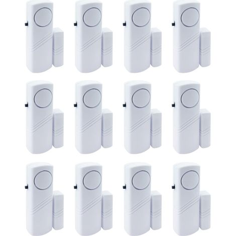 12er-Pack Tür- und Fensteralarm, 90 dB Kindersicherheitsalarm, kabelloser Sensor für Tür, Fenster, Pool, Alarme für Zuhause (1/5)