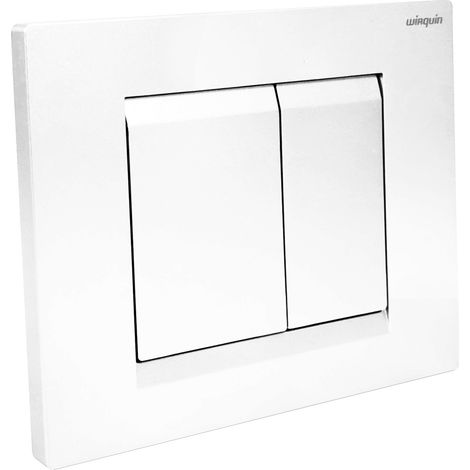 WIRQUIN Panel de control 3/6L CHRON blanco brillante (1/2)
