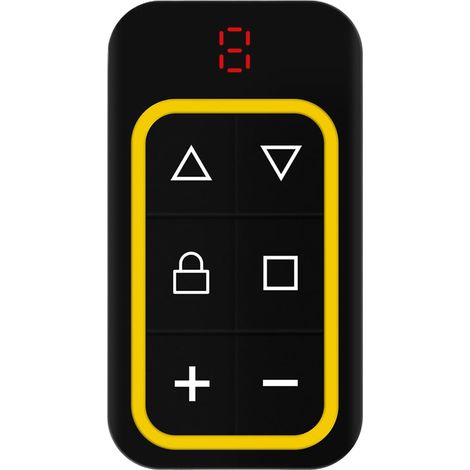 Fernbedienung mit 6 Tasten – Garagentoröffner für Haus/Außenbereich/Wohnung, Grundstückssicherheit, täglicher Zugang