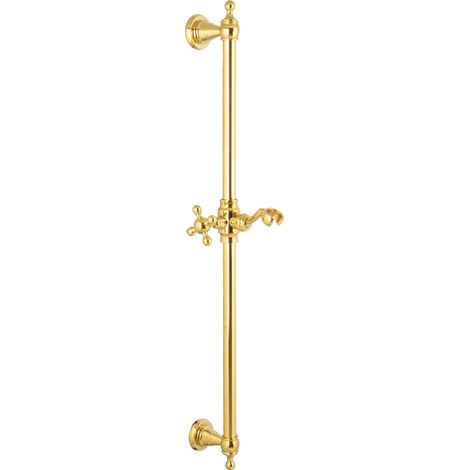 PaulGurkes Duschstange Brausestange Gold Nostalgie Retro Landhausstil Halterung (1/3)