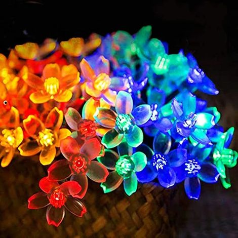 Guirnalda de luces solares para exteriores – Iluminación de jardín impermeable con 8 modos y control remoto, Ideal para patio, balcón y jardín