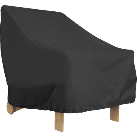 Housse de chaise extérieure imperméable 210D Oxford pour fauteuil de jardin 91 x 85 x 80 cm (1/5)