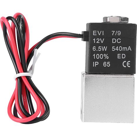 Elettrovalvola NC, porta femmina NPT Valvola pneumatica normalmente chiusa Attrezzatura per macchinari industriali Aria elettrica 1/4" per gas, liquidi, acqua
