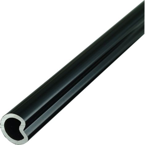 Tringle rainuré pour espagnolette - L : 2270 - Teinte : Noir satiné - TORBEL