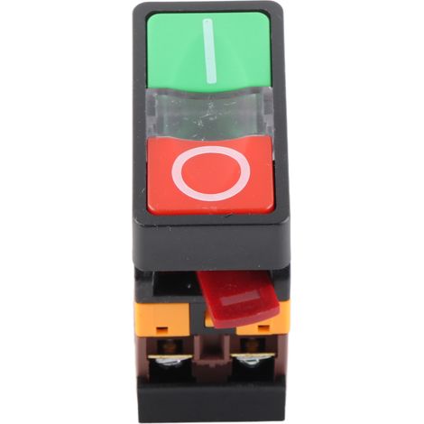 Interrupteur à Bouton Poussoir Momentané Double avec Voyant LED 24V DC ON/OFF NO NC (1/5)