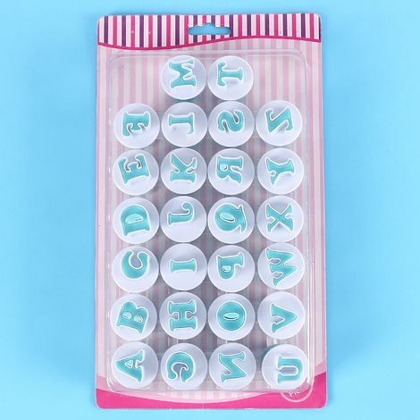 Emporte-pièces lettres (lot de 26), moule à gâteau avec emporte-pièces en forme de lettres (AZ), moule à biscuits, emporte-pièces à découper soi-même