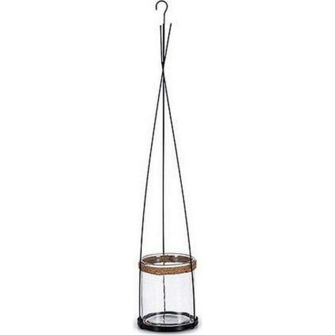 Ibergarden Eleganter Kerzenhalter Schwarz und Transparent