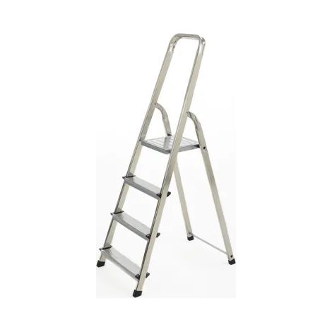 Escalera veritt 4 peldaños aluminio capacidad 150 kg