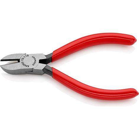 KNIPEX 70 01 110 Tronchese laterale rivestiti in resina sintetica atramentata nera 110 mm