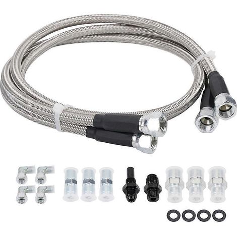 Kit de durites de refroidissement de transmission 6AN 70" avec colliers de serrage, compatible avec GM Chevy TR6060 C5 C6 AOD 4L80E TH350 TH400 4L60E (1/5)