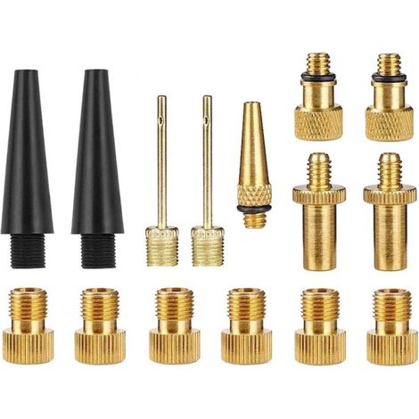 Lot de 25 adaptateurs pour valves, SV AV DV French Flash, Noir/bleu (1/5)