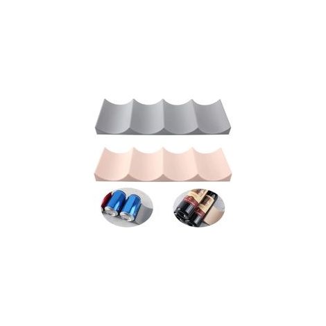 Lot de 2 supports d’empilage pour bouteilles de vin en plastique, style européen –