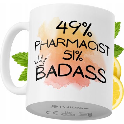 Lustige Kaffee- oder Teetasse für Apotheker mit witzigem Textdesign – ideal für Geburtstage, Namenstage, Feiertage und besondere Anlässe. Hochwertige Tasse für Zuhause, Büro und Arbeit. Farbe: Weiß, 3 (1/5)