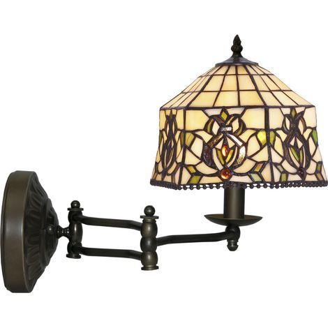 Wandleuchte mit beweglichem Arm, Durchmesser 20 cm, Hexa-Serie