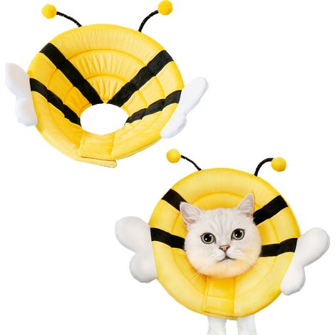 Collier De Récupération Pour Chat - Cône Souple En Coton Ajustable - Protection Post-Opératoire Et Toilettage - Pour Chats Et Petits Chiens - Taille XL (1/5)
