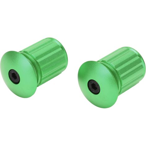 Lenkerendkappe, Spreizverschluss, Aluminium-Lenkerendkappe, grün (1/5)