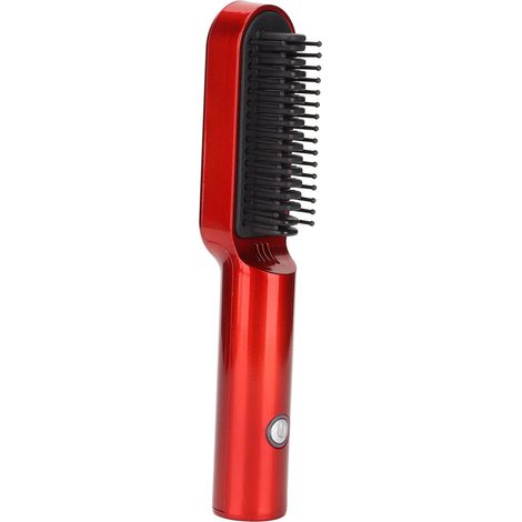 Brosse coiffante, batterie de 2600 mAh rechargeable par USB, peigne coiffant, chauffage uniforme, brosse coiffante, brosse à cheveux électrique avec poignée ergonomique pour la maison ou en voyage (1/5)