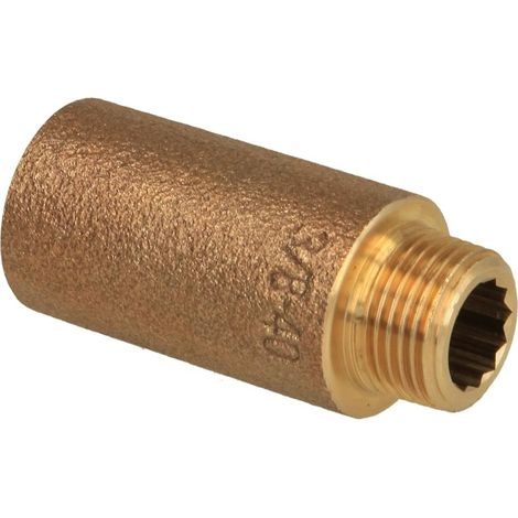 Rallonge de robinet 3/8'' x 40 mm laiton rouge