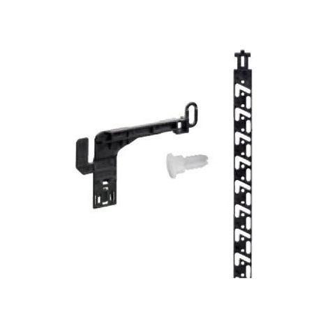 Tringle de verrouillage stop control - Matériau : Plastique - Reproduction des couleurs RA : 8 HE - Décor : Noir - HETTICH
