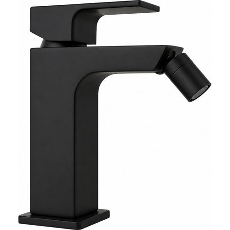 Mezclador de bidé modelo cuadrado negro mate Gattoni SQUARE 2564/25NO Negro mate - Sin Desagüe (1/5)