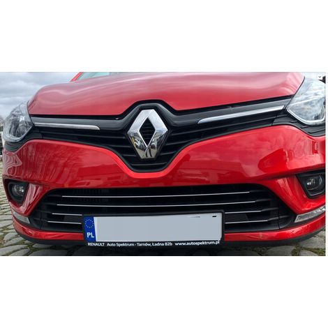 Renault Clio IV - Listwy chrome atrapa na grill