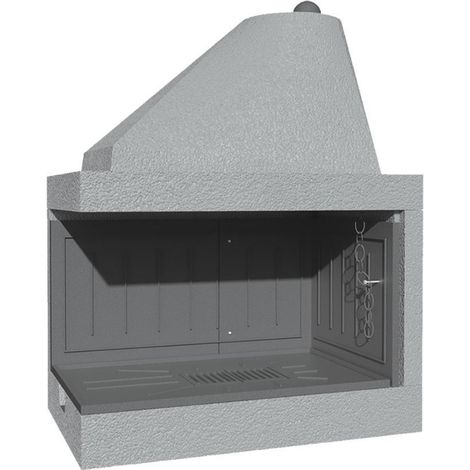 Camino legna prefabbricato ghisa focolare aperto reversibile ds110tgh calore
