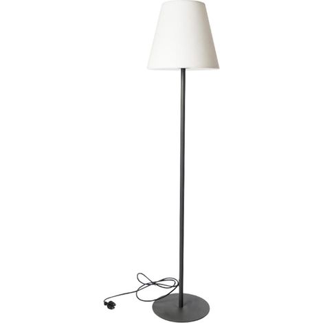 Lumisky – Lampadaire LED extérieur 150cm – Acier et polyéthylène – Ampoule télécommandable blanc froid – Éclairage contemporain pour jardin