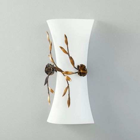 [GEBRAUCHT] B-Ware Kögl Wandleuchte Rose Mit Glasschirm Wandlampe Lampe Leuchte Spot Licht E27