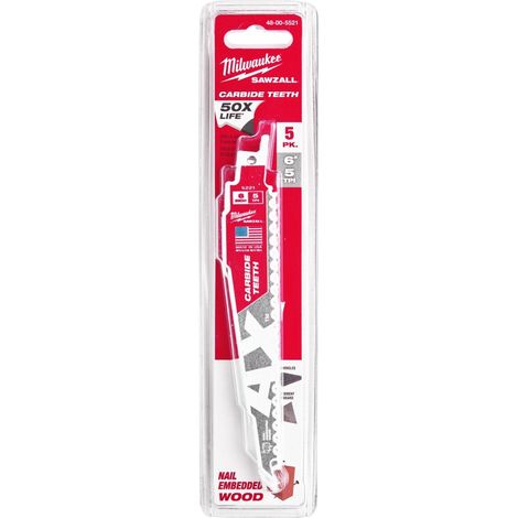 Hoja de sierra milwaukee s tct ax carbono 150 mm 5 dientes