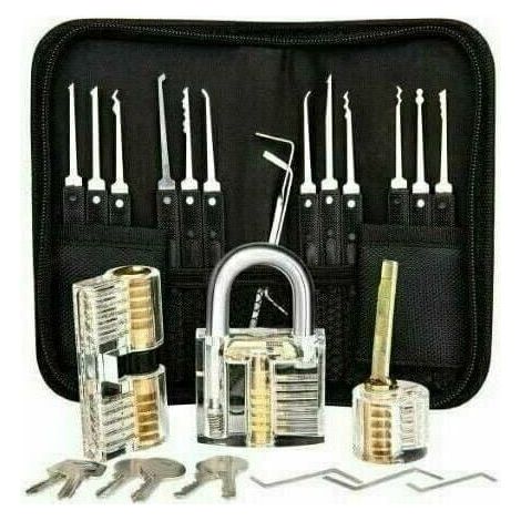 Kit de crochetage professionnel, 26 kits de signature de mot de passe avec 3 kits transparents de crochetage de cadenas (1/5)