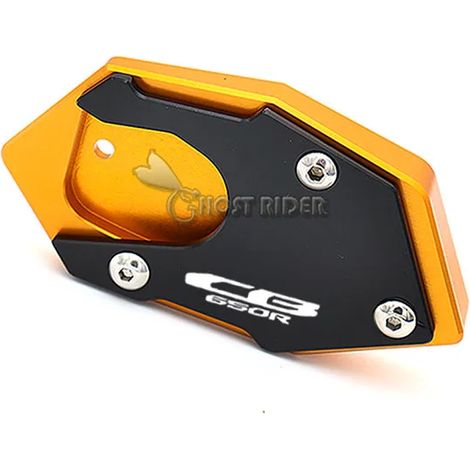 (CB650R Or) Compatible avec Honda CB 650R CBR 650R CB650R CBR650R 2018-2022 2021 - Béquille latérale CNC - Extension de béquille - Plaque de support maxpower (1/4)