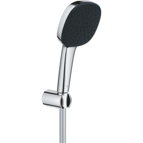 Ensemble de douche avec pommeau 2 jets, support et flexible - GROHE Vitalio Comfort 110 26399001 - Sélection facile - Economie (1/5)