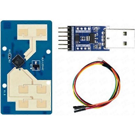 LD2452 24-GHz-Millimeterwellen-Radarsensormodul zur Erfassung menschlicher Bewegungen, 6 m Reichweite mit CH340-Platine (1/5)