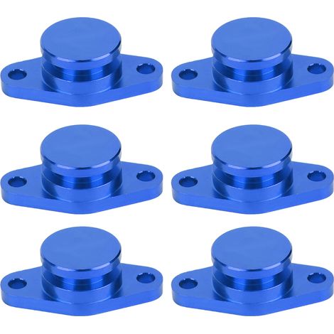 Tapones de extracción de aletas de turbulencia M57/M57D25, kit de 6x22 mm con juntas de goma azules