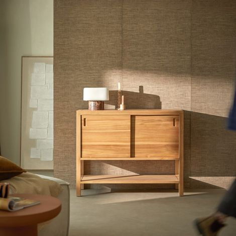 Anton - Buffet en teck massif 100 cm (1/5)