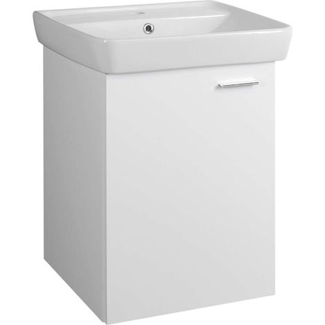 Aqualine Zoja - Mobile lavabo 51x63x37 cm, 1 anta, L/P, bianco 56373