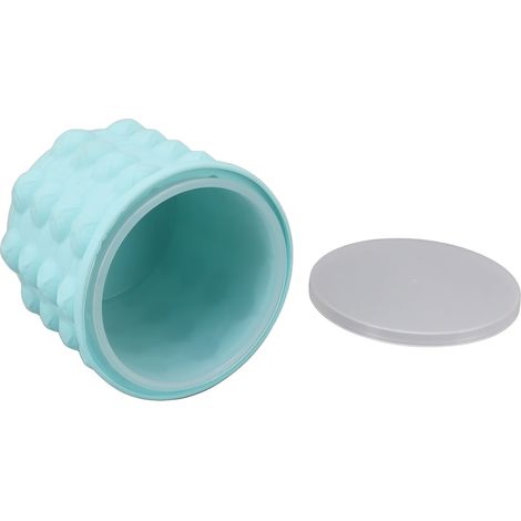 Seau à glaçons en silicone isolé, moule à glaçons double compartiment pour refroidir les cocktails, taille S 11,5x11,5x10 cm (1/5)