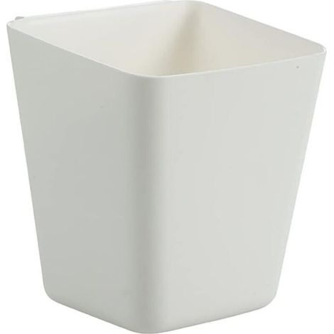 Organiseur de bureau, étagère de rangement, étagère suspendue, boîte de rangement, petite boîte, porte-stylo, panier de rangement simple, boîte de rangement de bureau divers, lot de 3 (blanc) (1/5)
