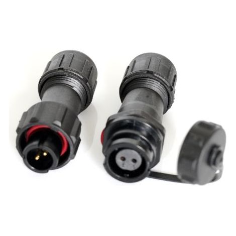 Connecteur circulaire RS PRO, Standard 2 contacts, Montage sur câble, raccordement A souder ( Prix pour 1 paire )