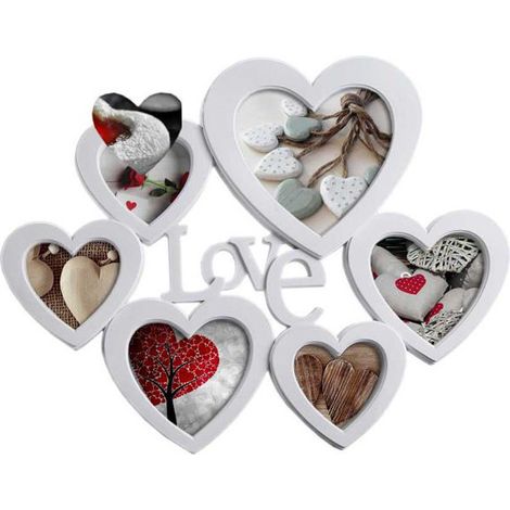 Portafoto Multiplo Cuore Love Cm 44X36 D&Casa