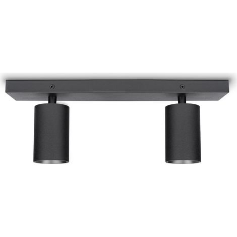 Paco Home Deckenlampe Wohnzimmer Wandleuchte Schwenkbare Spots Modern Küche Schlafzimmer Schwarz, Typ 1 - 2x GU10