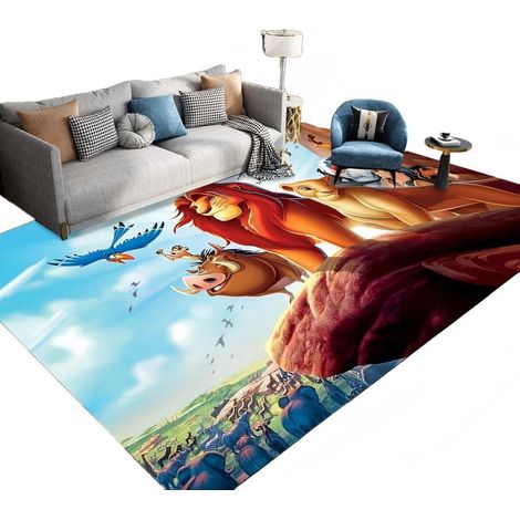 Tapis moderne à poils courts et doux 120x160cm, en flanelle de polyester, antidérapant, pour salon et chambre (1/5)