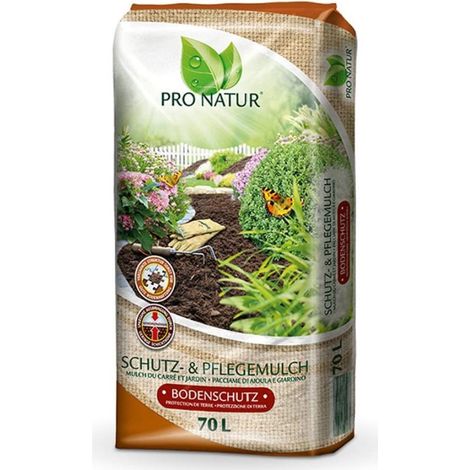 PRO NATUR Schutz- und Pflegemulch, torffrei, 70 Ltr (1/4)