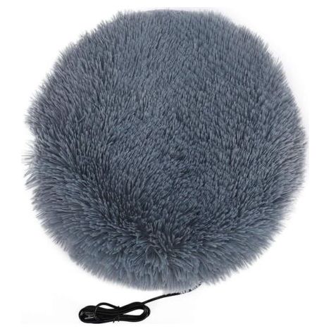 Coussin Chauffant pour Animaux de Compagnie en Peluche Chats et Chiens Couverture chauffante électrique lit pour Animal de Compagnie Tapis Chauffant d'hiver(Une) (1/5)
