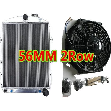 Radiador de aleación de aluminio con mayor eficiencia de refrigeración, radiador y ventilador. (1/2)